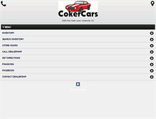 Tablet Screenshot of cokercars.com